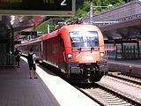 Ich reise mit dem Zug von St. Anton am Arlberg ab ...